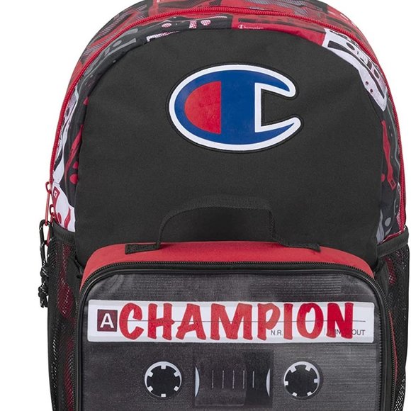 Champion Youth Backpack Cassette Print & Lunch Kit Combo - Picture 4 of 4